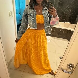 💛Yellow skirt set 🍋